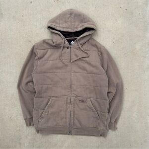 Matix Men's Taupe Zip-Up Hooded Sweater